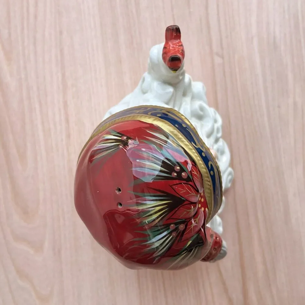 Hand Painted Santa Claus Salt & Pepper Christmas Shaker Set Large 4.5